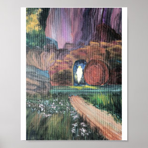 Oster Morgen Acryl Original Kunstposter Poster