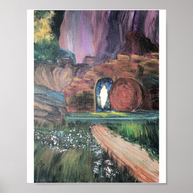 Oster Morgen Acryl Original Kunstposter Poster (Vorne)
