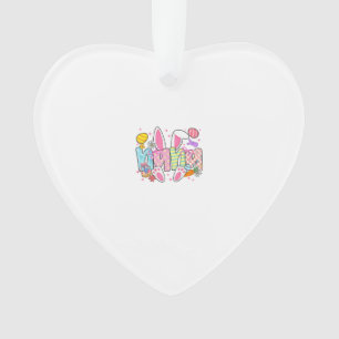 Oster-Nana-Hasenohren Coquette-Schleife Osterhase  Ornament