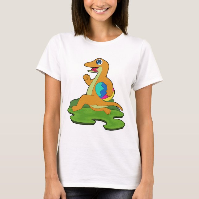 Oster-Ostereier-Echse T-Shirt (Vorderseite)