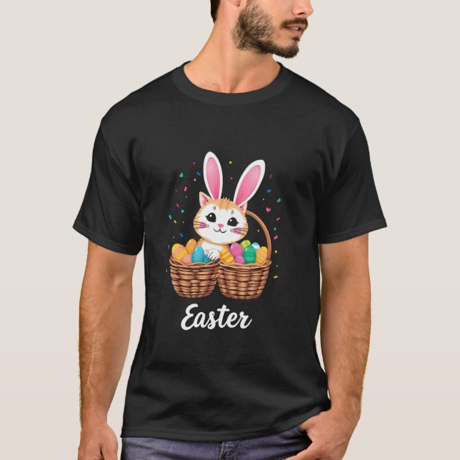 Oster-Osterkatze T-Shirt (Vorderseite)