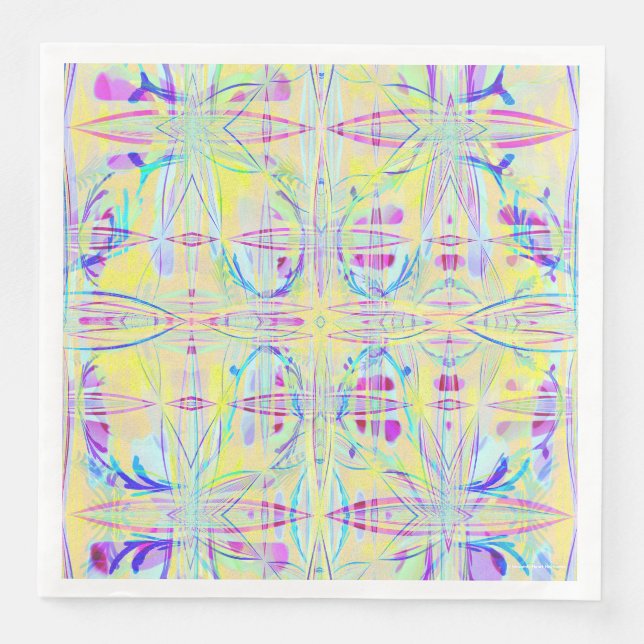 Oster-Pastell-Abstrakte-Party-Papier-Servietten Serviette (Vorderseite)