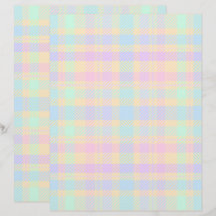 Oster-Pastell-Karopapier, 2-seitiges Scrapbook-Pap