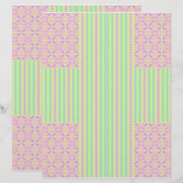 Oster-Pastell-Kreuz 2-seitiges Scrapbook-Papier