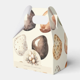 Oster-Pastell-Ostereier-Design in Creme & Braun Geschenkschachtel