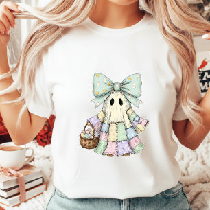 Oster-Patchwork-Geist Coquette-Schleife Goth T-Shirt
