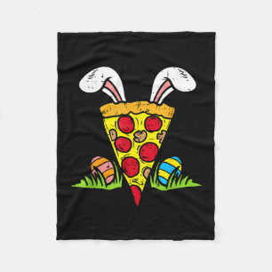 Oster-Pizza-Scheibe-Hasenohren Lustiger Snack Food Fleecedecke