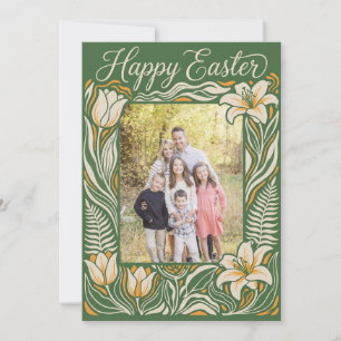 Oster-Postkarte mit Blumenmotiv - Personalisierte  Einladung