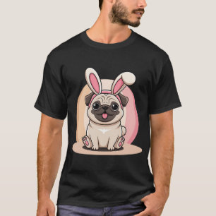 Oster-Pug-Häschen T-Shirt