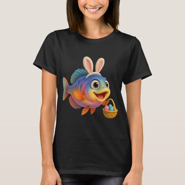 Oster-Regenbogen-Kribs T-Shirt (Vorderseite)