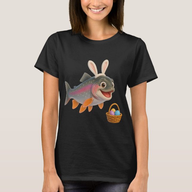 Oster-Regenbogenforelle T-Shirt (Vorderseite)