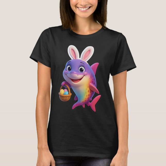 Oster-Regenbogenhai T-Shirt (Vorderseite)