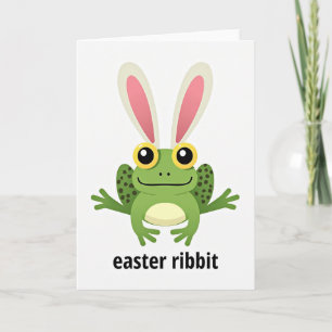 Oster-Ribbit-Grußkarte Karte