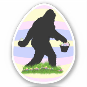 Oster-Sasquatch Aufkleber
