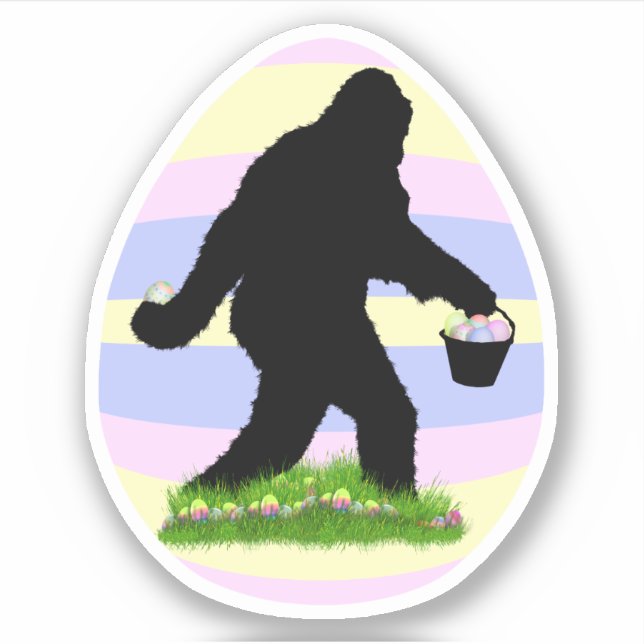 Oster-Sasquatch  Aufkleber (Vorderseite)