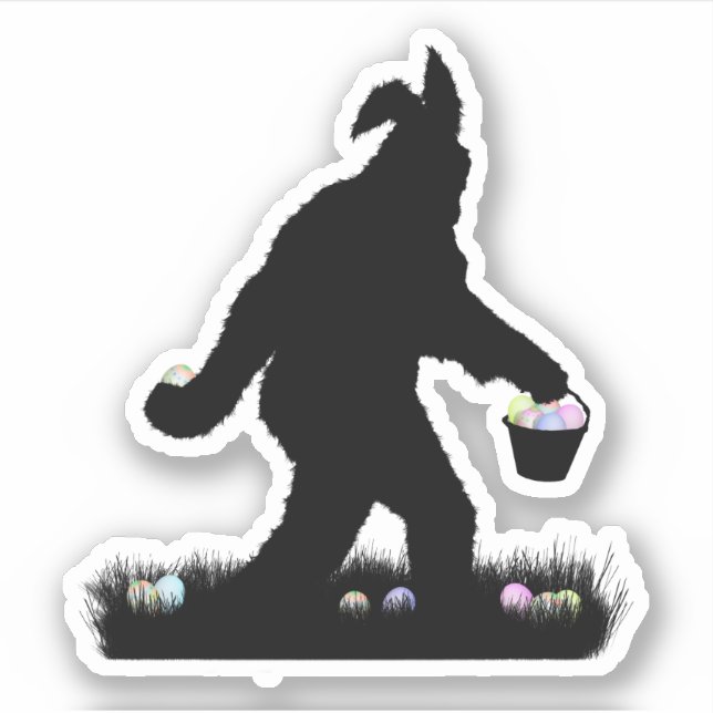 Oster-Sasquatch  Aufkleber (Vorderseite)