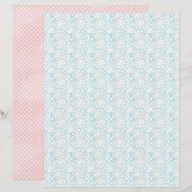 Oster-Schabpapier mit Vintage-Polka-Dots (Vorne/Hinten)