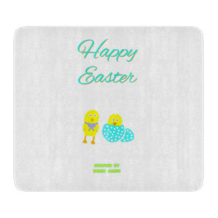 Oster-Schlüpflinge Glas-Schneidbrett Schneidebrett