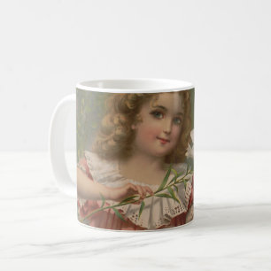 Oster-Schönheiten, Vintage-Illustration, 1898 Kaffeetasse