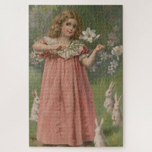 Oster-Schönheiten, Vintage-Illustration, 1898 Puzzle