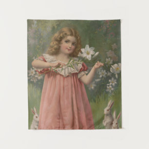 Oster-Schönheiten, Vintage-Illustration, 1898 Wandteppich