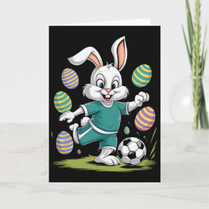 Oster-Shirt Fußball Jungen Kinder Osterhase Fußbal Karte