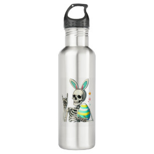 Oster-Skelett-Hasen-Fels-Hand-Rocker-Jungen-Kinder Edelstahlflasche