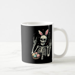 Oster-Skelett-Hasen-Fels-Hand-Rocker-Jungen-Kinder Kaffeetasse