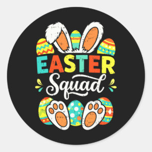 Oster-Squad-Familien-Matching-Couple-Ostern-Männer Runder Aufkleber