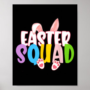 Oster-Squad-Familien-Matching-Group Ostereier-Such Poster