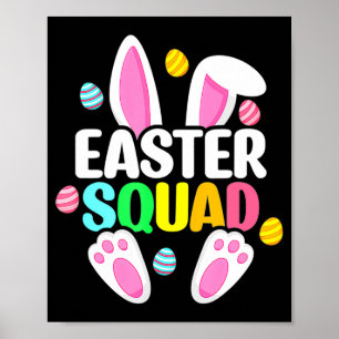 Oster-Squad-Familien-Passende Ostertag-Hase-Ei Poster