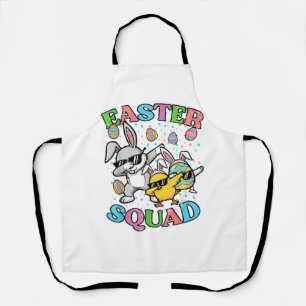 Oster-Squad-Hase-Ei-Küken-Dab-Crew-Matching-Männer Schürze
