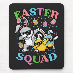 Oster-Squad-Hase-Ei-Küken-Dab-Crew-Matching Mousepad