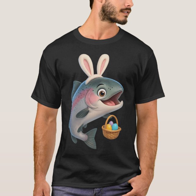 Oster-Stahlkopf-Lachs 1 T-Shirt (Vorderseite)