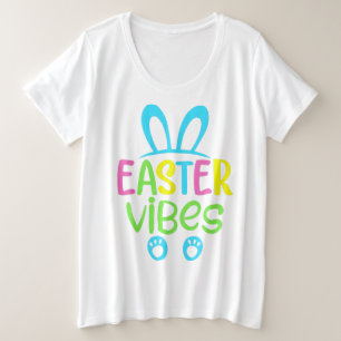 Oster Stimmung Pastell Große Größe T-Shirt