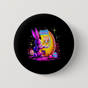 Oster-Suche Arcade - Bunny Gamer Retro 80er Stil Button
