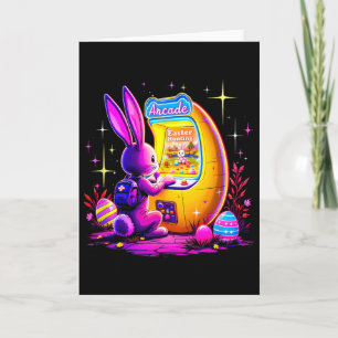 Oster-Suche Arcade - Bunny Gamer Retro 80er Stil Karte