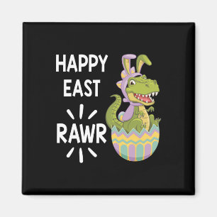 Oster-T-Rex-Dinosaurier-Hase-Ei-Glücklich-Ostern-K Magnet