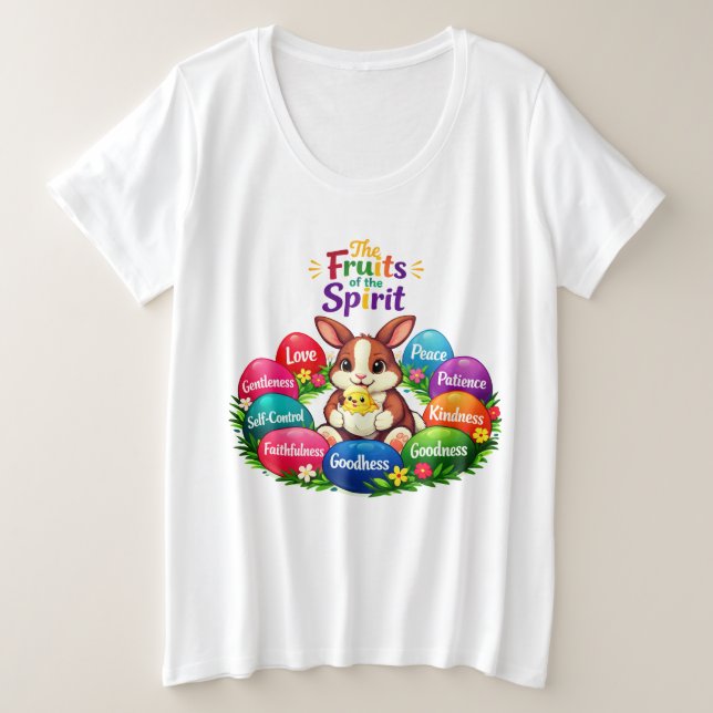 Oster-T-Shirt Große Größe T-Shirt (Design vorne)