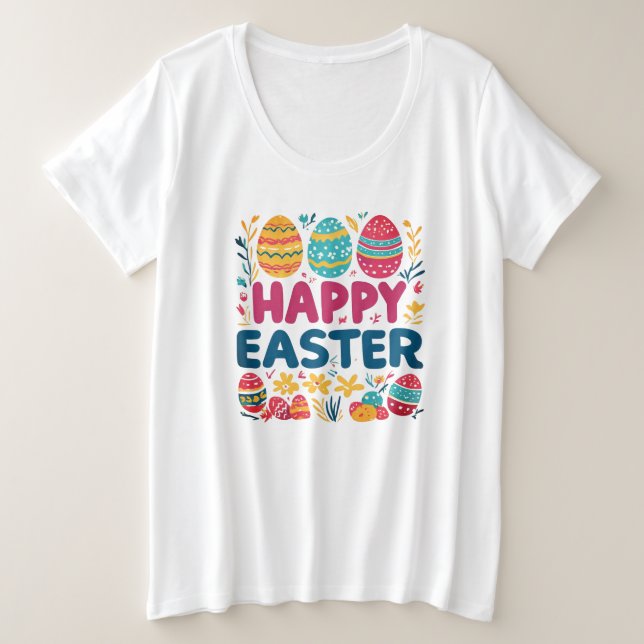 Oster-T-Shirt Große Größe T-Shirt (Design vorne)