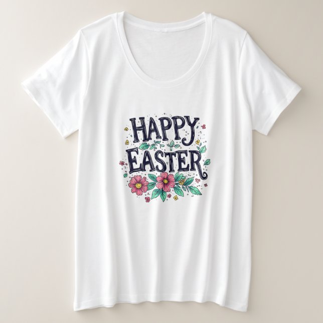 Oster-T-Shirt Große Größe T-Shirt (Design vorne)