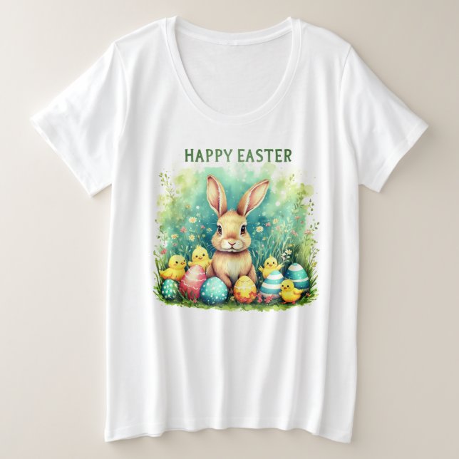 Oster-T-Shirt Große Größe T-Shirt (Design vorne)