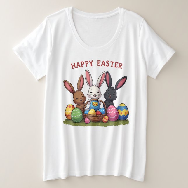 Oster-T-Shirt Große Größe T-Shirt (Design vorne)