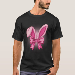 Oster Tag Coquette Schleife Süße Häschen Kaninchen T-Shirt