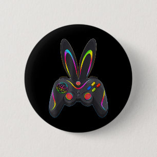 Oster Tag Jungen Gamer Videospiel Controller Hase Button
