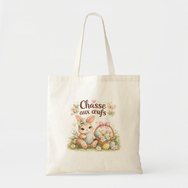 Oster-Tasche "Ostereiersuche" Tragetasche (Vorne)