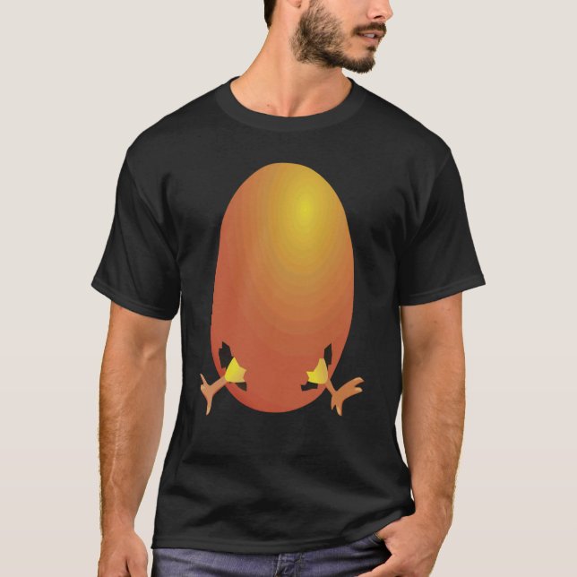 OSTER TEE OSTEREI KÜKEN GOLDENES EI HÜHNCHEN FUSS (Vorderseite)