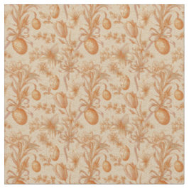 Oster-Toile-de-Jouy-Eier-und-Tulpen-Muster Stoff