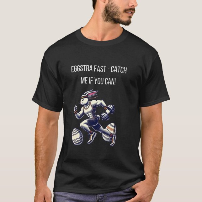 Oster-Trainings-Spruch T-Shirt (Vorderseite)