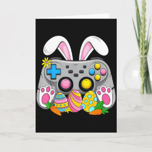 Oster-Videospiel-Controller-Hasen-Eier-Gaming-Jung Karte